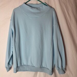 anrabess women’s sweatshirt sizeS split detail at  high neck wide collar